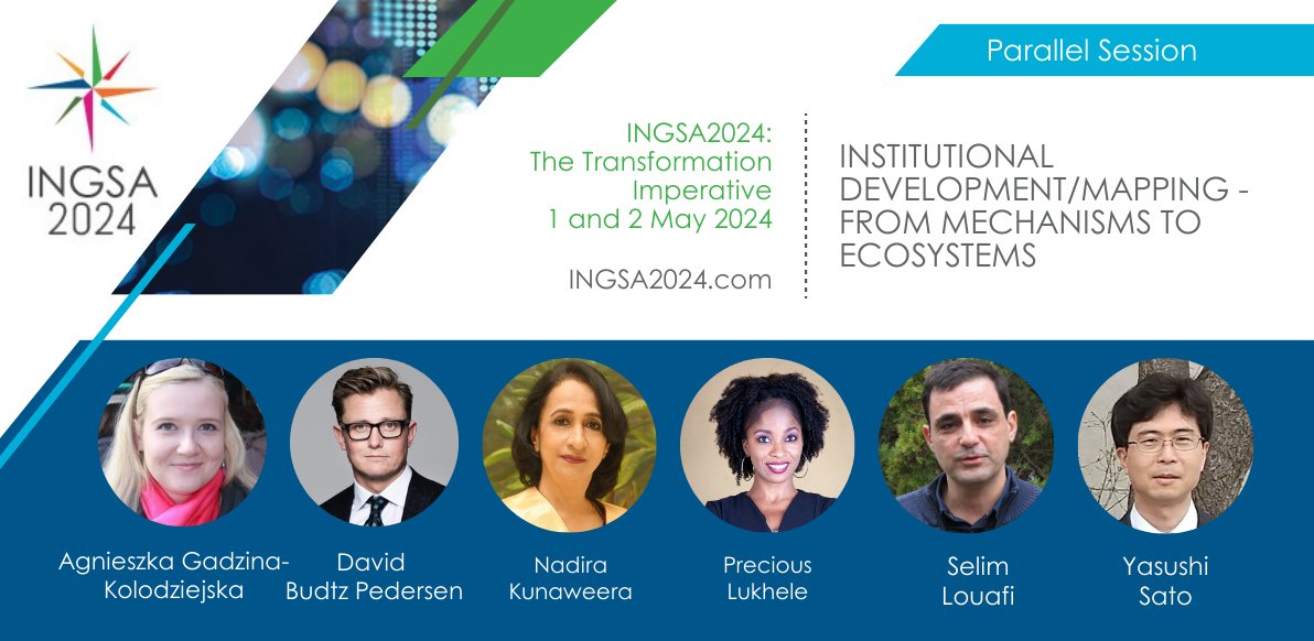 #INGSA2024 welcomes the parallel session on Institutional Development/Mapping - From Mechanisms to Ecosystems, discussing global examples of mapping tools & assessment frameworks shaping robust science-for-policy ecosystems. For more information, visit: ingsa2024.com