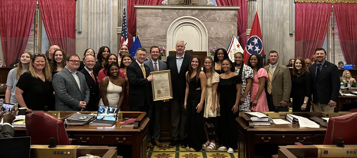 It was a great day on The Hill! Thank you to @BillLeeTN, @DanHowell10, @jadamlowe, and @kevinisavol for recognizing our accomplishments both on and off of the court. #RepTheB