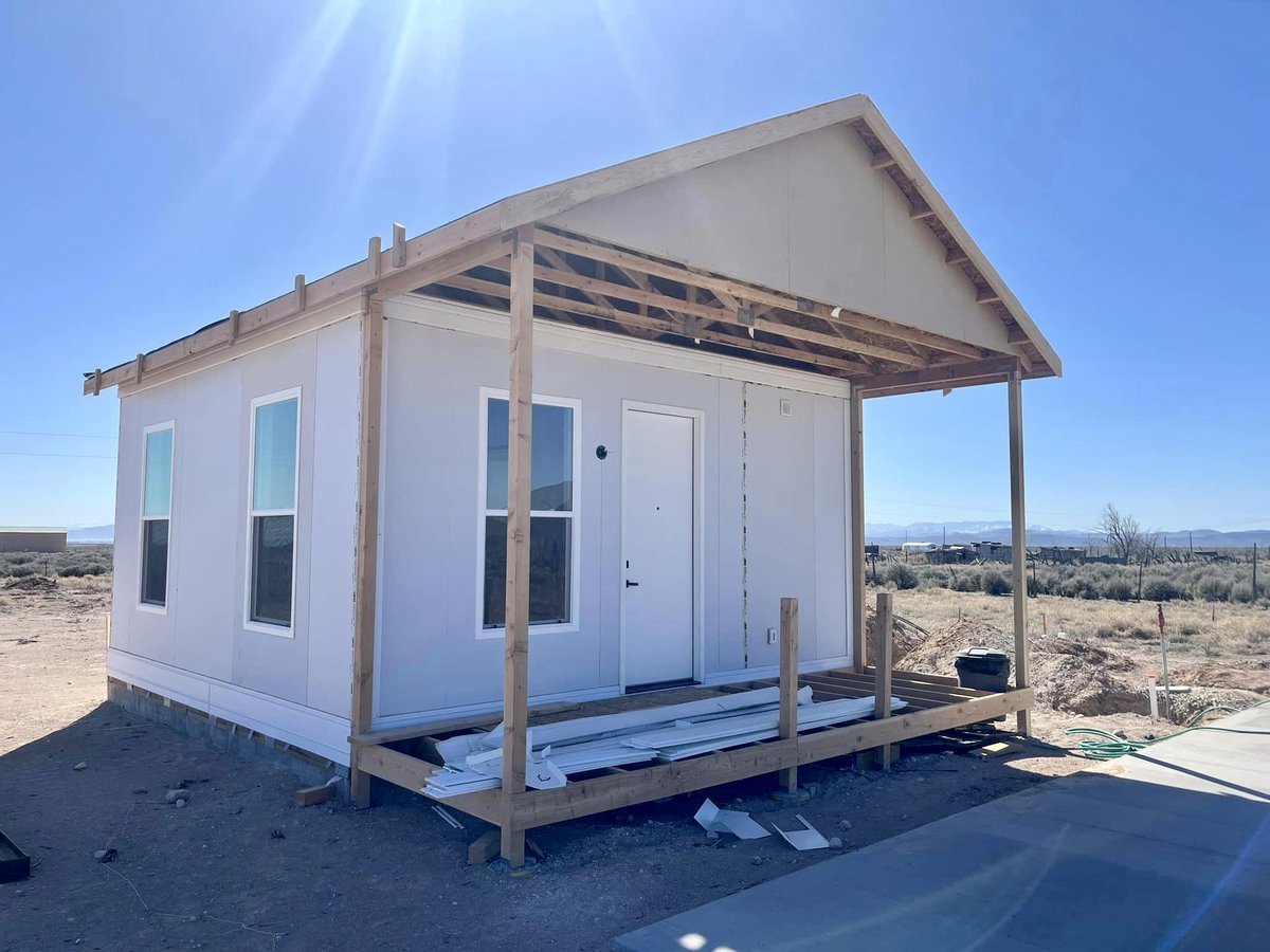 NEWLY UNBOXED IN PROGRESS 🦺👷 BOXABL Casita installed in UTAH and getting some personalized touches 🏠