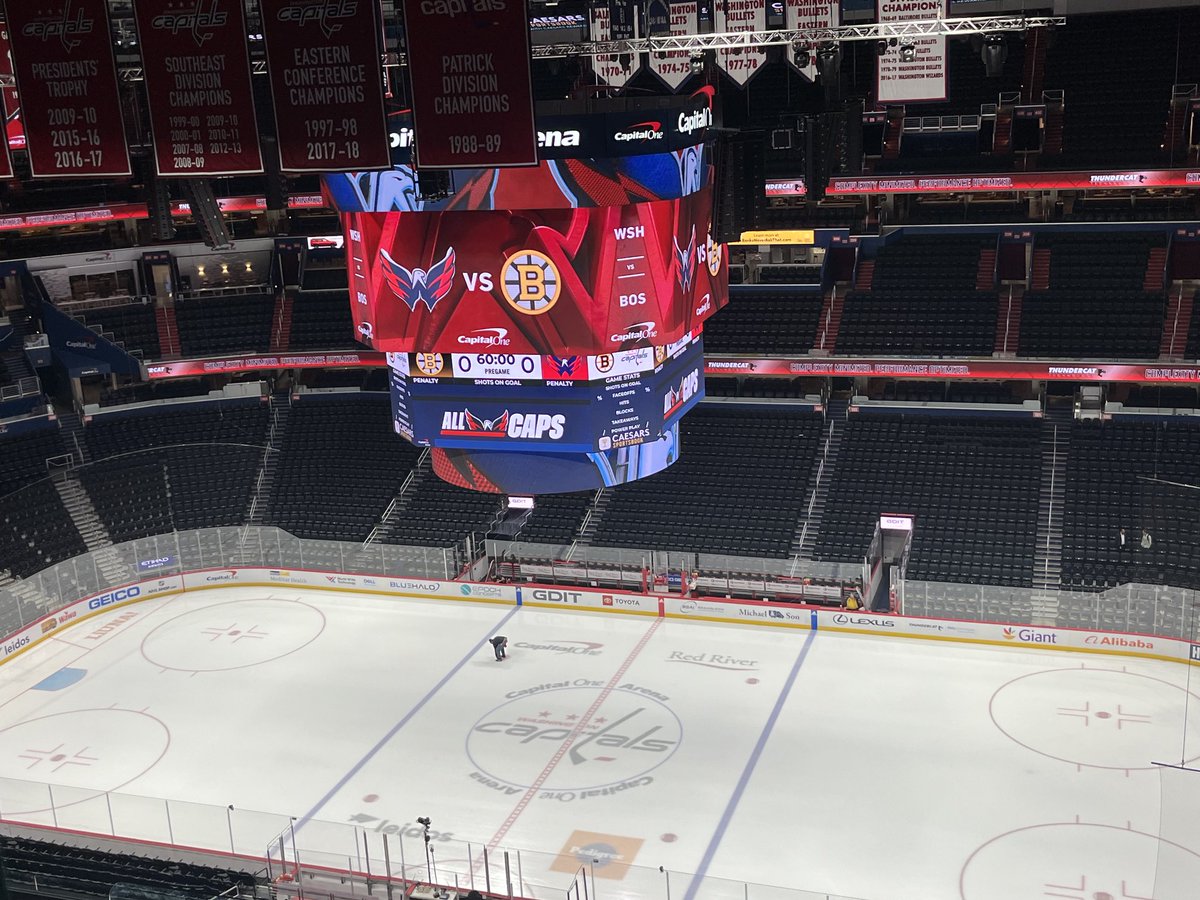 Regular-Season Home Finale coming up tonight as #ALLCAPS host #NHLBruins from ⁦@CapitalOneArena⁩ If #Caps win their final two games (tonight vs Boston; tomorrow in Philly), they will be playoff bound for the 15th time in the last 17 seasons Join us tonight @CapitalsRadio