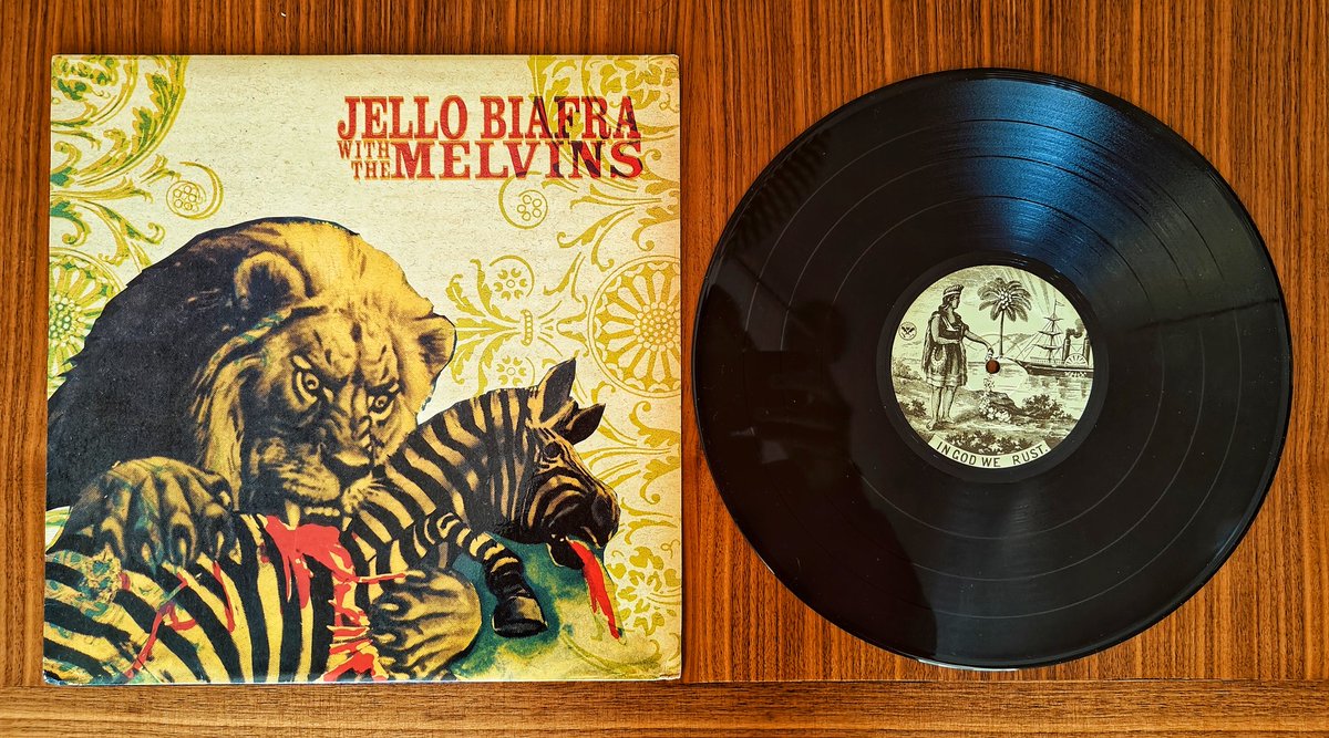 leevcleef's tweet photo. 💥
#NowPlaying Never Breathe What You Can't See, a studio album by 🇺🇸 #JelloBiafra and #TheMelvins, released Oct 19, 2004 through #AlternativeTentacles.
#nowspinning #vinyladdict #vinylcollection @melvinsdotcom #vinylrecords #vinylcollector #recordcollection @AltTentacles https://t.co/iPA1YizAHC