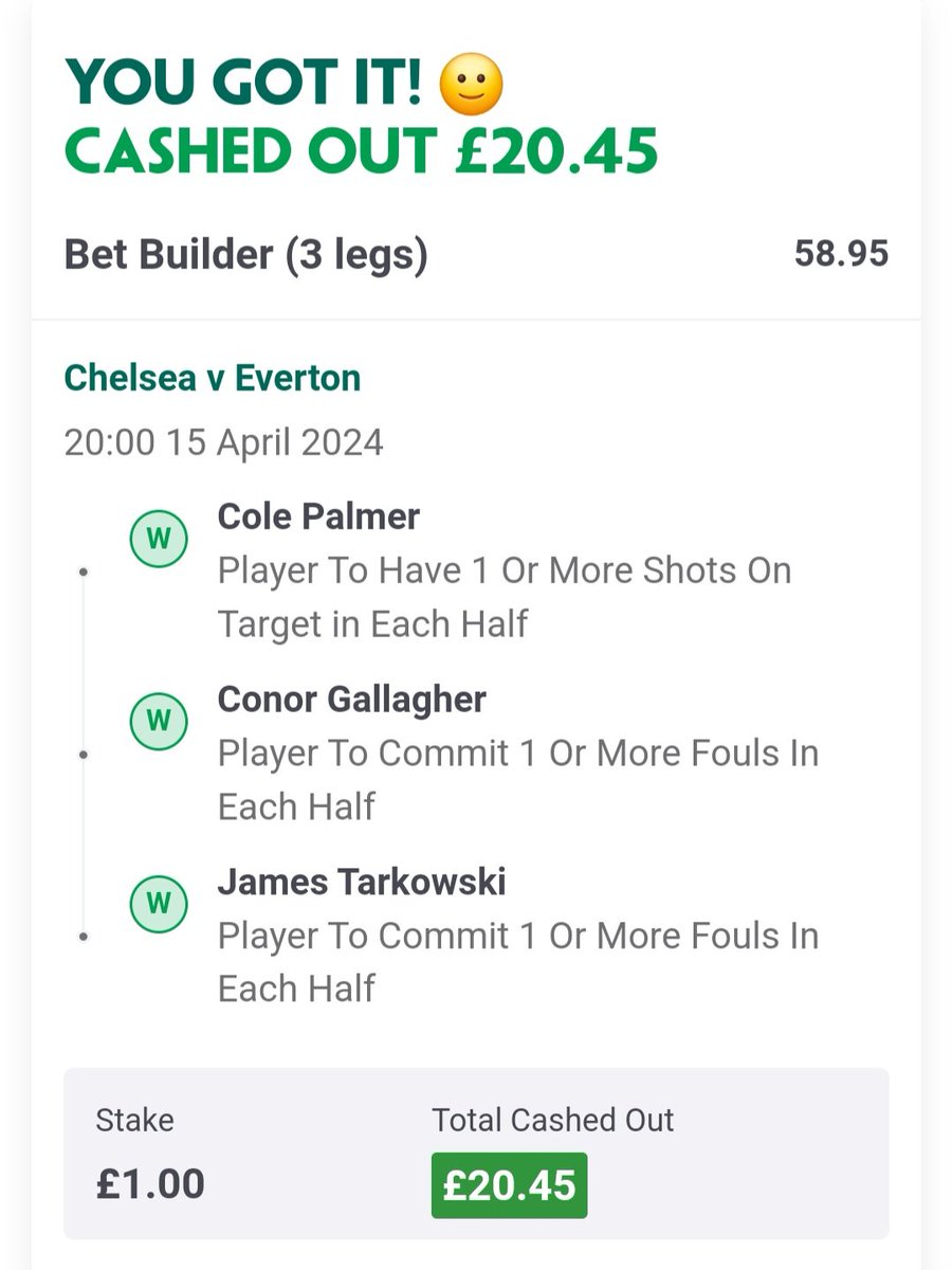 593NC3's tweet photo. @bettingplug__ Shouldn't have cashed mine, but profit is profit, onto tomorrow https://t.co/antAgmhAbm