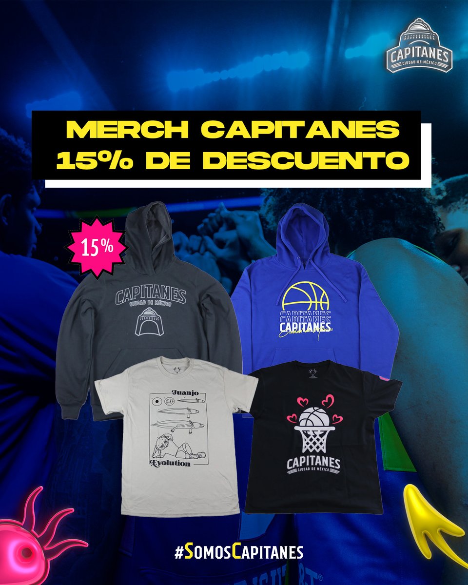 🚨 𝗛𝗢𝗥𝗔 𝗗𝗘 𝗖𝗢𝗠𝗣𝗥𝗔𝗥 𝗣𝗢𝗥 𝗠𝗘𝗡𝗢𝗦 🚨 Compra ahora tu merch favorita de Capitanes con 𝟭𝟱% 𝗢𝗙𝗙 aquí: tienda.capitanes.mx #SomosCapitanes