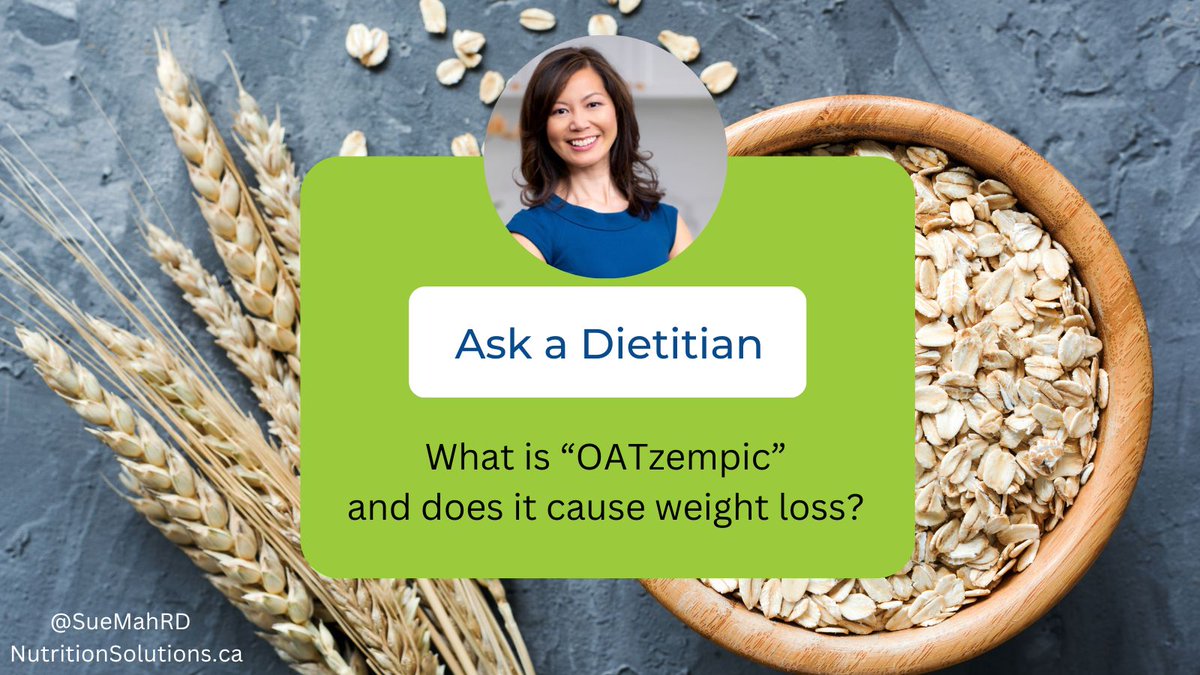 Read my thoughts on this latest Tik Tok viral trend.  #Oatzempic #AskADietitian #Dietitian #FoodTrend  nutritionsolutions.ca/2024/04/whats-…