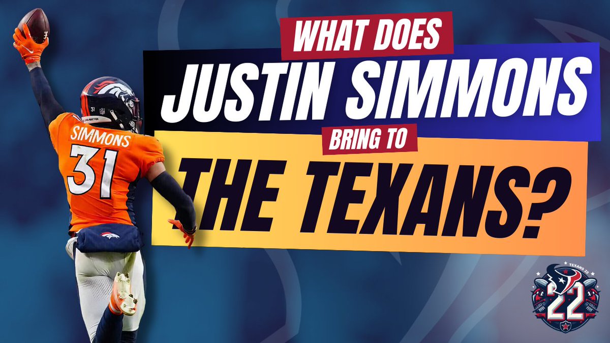 Is Justin Simmons the 'Mahomes Killer' that the #Texans are missing in DeMeco's defense? 👉 youtu.be/GIT8TGipXyY