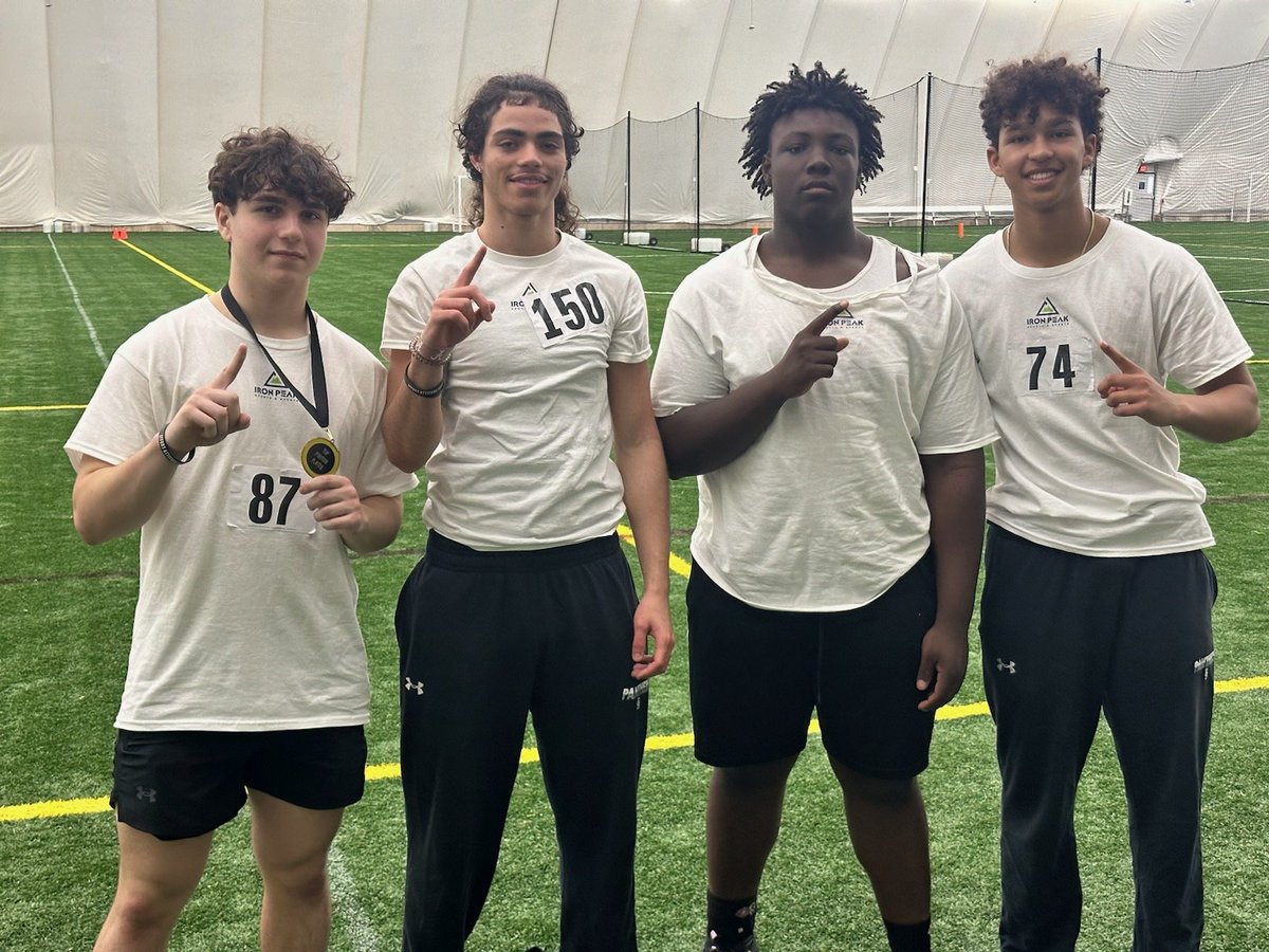 BRHSPantherFB's tweet photo. Congratulations to our guys having a great showing at the Iron Peak High School Combine! https://t.co/iD40kMSawR
