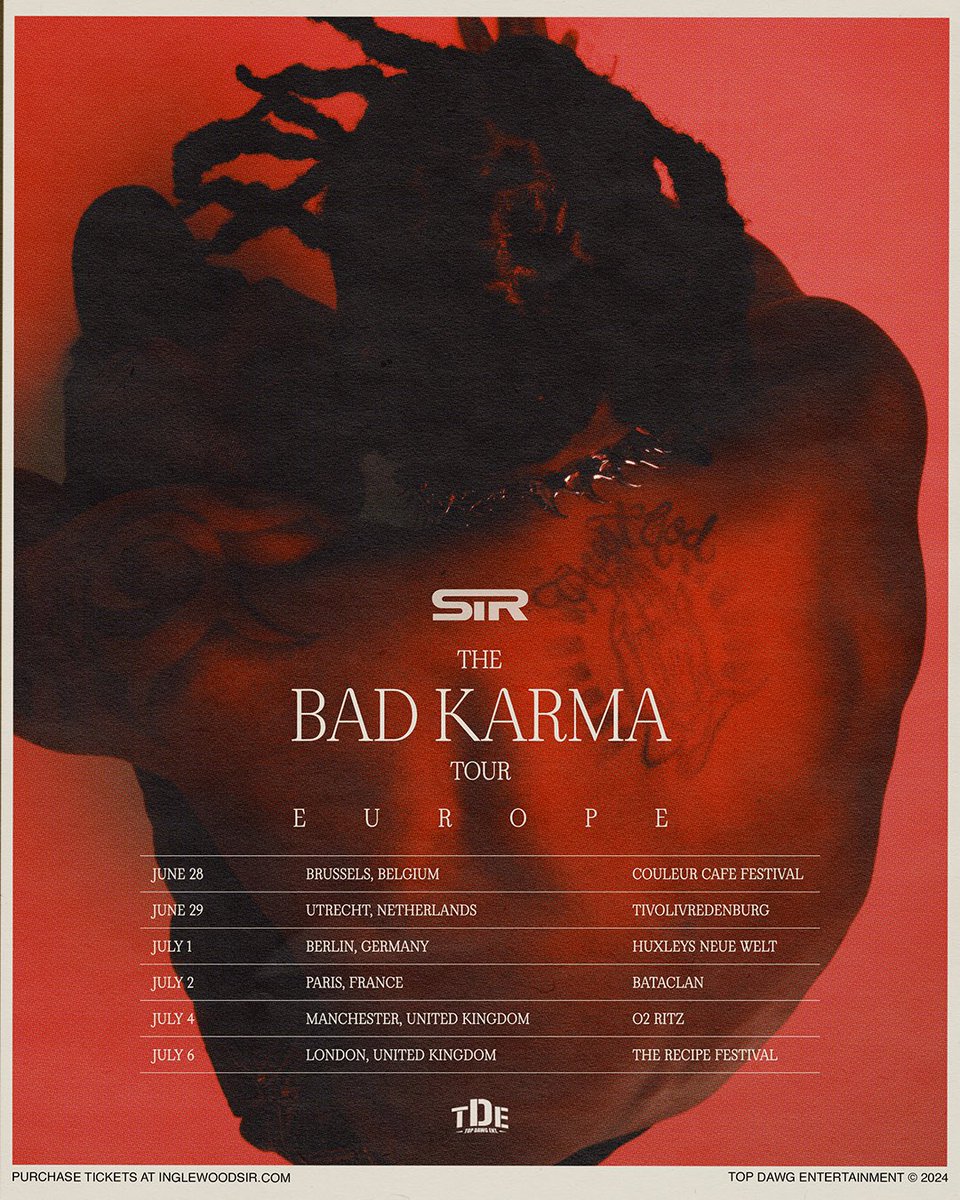 NEW EUROPE AND U.S. DATES ADDED. What song do y’all wanna see live👀⛓️