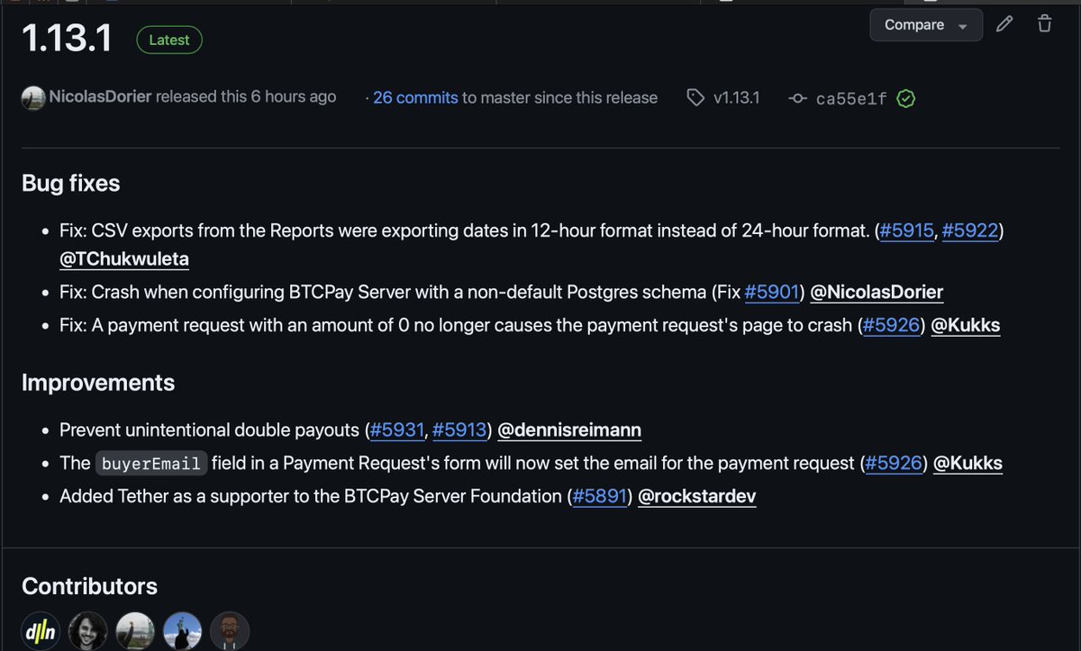 🚨BTCPay Server v1.13.1 - a minor bug-fix release is out. 🎉