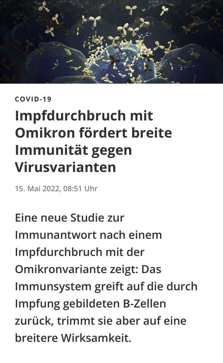 @DrPuerner …meine persönliche Nummer 1 in der Verlogenheits- Rangliste: Der Begriff
IMPFDURCHBRUCH, der zur Begründung von Corona-Ausbrüchen auf „2G-Partys“ verwendet wurde-
obgleich Hersteller und politisch Verantwortliche von Anfang an WUSSTEN, dass das Präparat nicht vor Ansteckung…