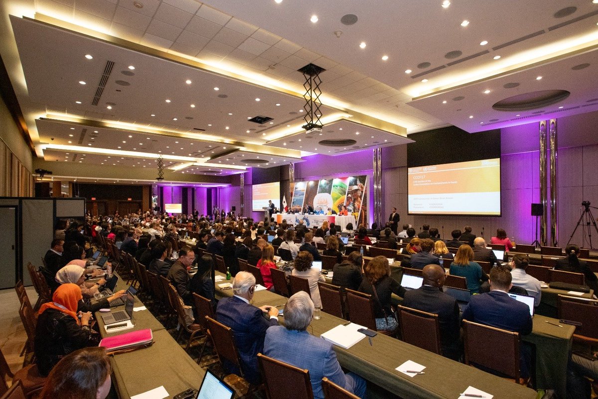 FAOWHOCodex's tweet photo. 🤔 | #DYK | This is the second Codex meeting to be co-hosted since the return to physical meetings, this time meeting in Panama City, Panama.

#FoodSafety | #CCCF17 https://t.co/a61v0lntxw