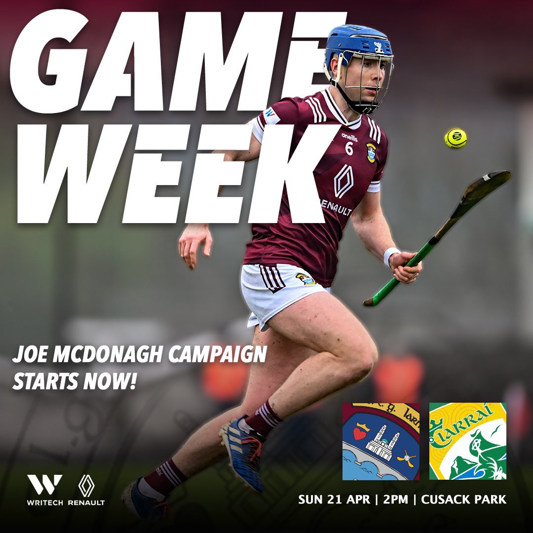 ITS GAME WEEK! 

Joe Mc Donagh v Kerry

📍TEG Cusack Park 
⏰ 2pm 
📆 Sunday 21st April 

#westmeathgaa #iarmhiabu #joemcdonagh