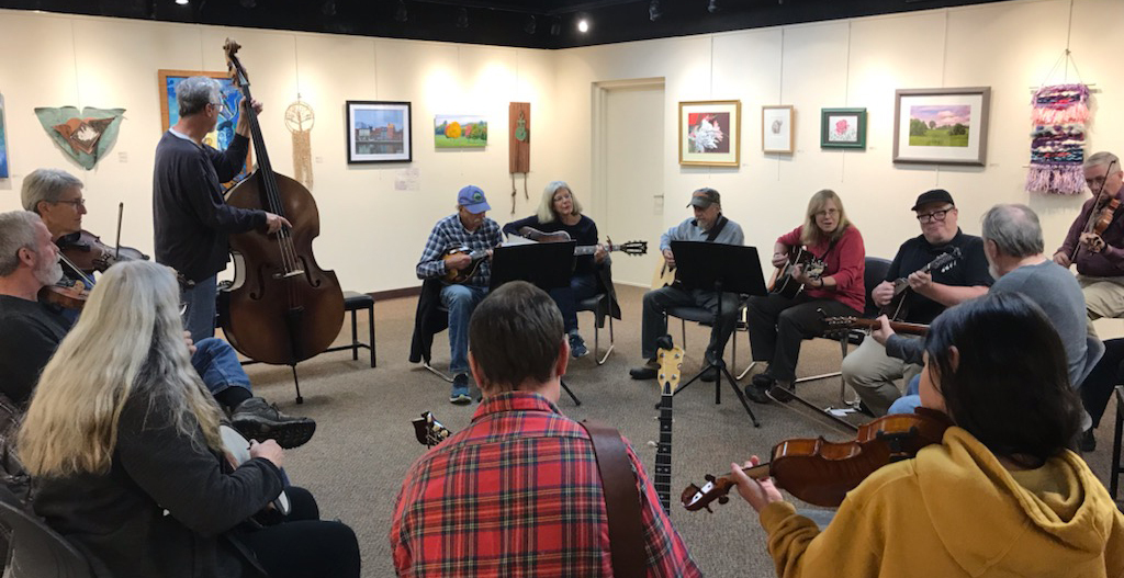3rd Wednesday Jam coming up on 4/17 from 7-9 pm at St. Paul's United Church of Christ. Large-group combined blues, bluegrass, old-time, folk. All instruments, all skill levels, all ages. Join us! bit.ly/4awOtAg