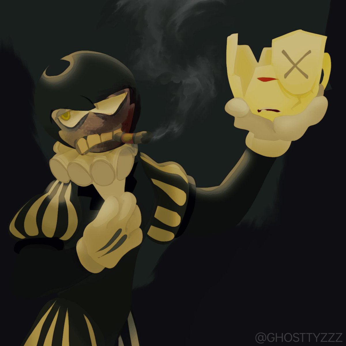 ghosttyzzzzz's tweet photo. "Alas, fuck you."
#BENDYTHEMANIACSCIENTDEVIL #BATIM #BENDY https://t.co/Lnz11oWLmx
