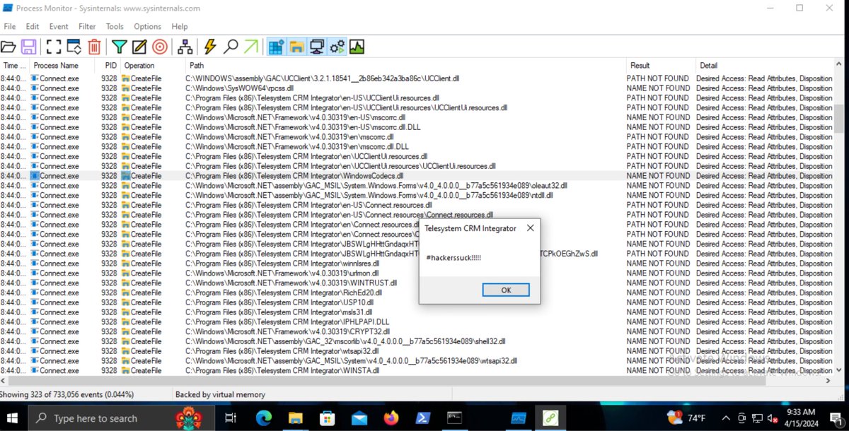 <a href="/Telesystemus/">Telesystem</a> You know what sucks more? Referencing a bunch of DLLs that don't exist in your software