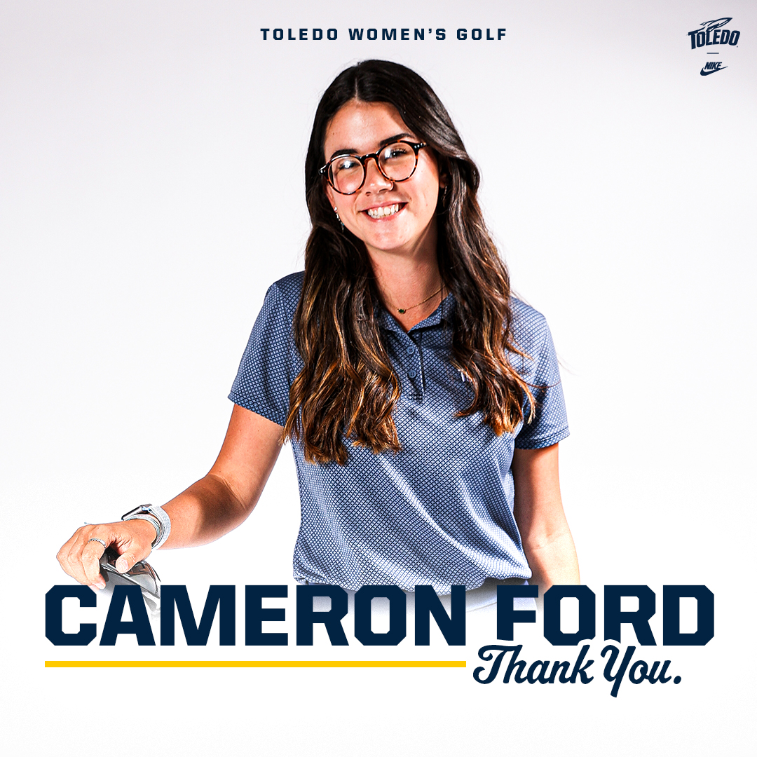 toledowgolf's tweet photo. Congrats to Cameron! 👏🎓

She is a Commerce, Ga. native who will be graduating this summer with a degree in psychology! #TeamToledo https://t.co/mbDzTzEziX