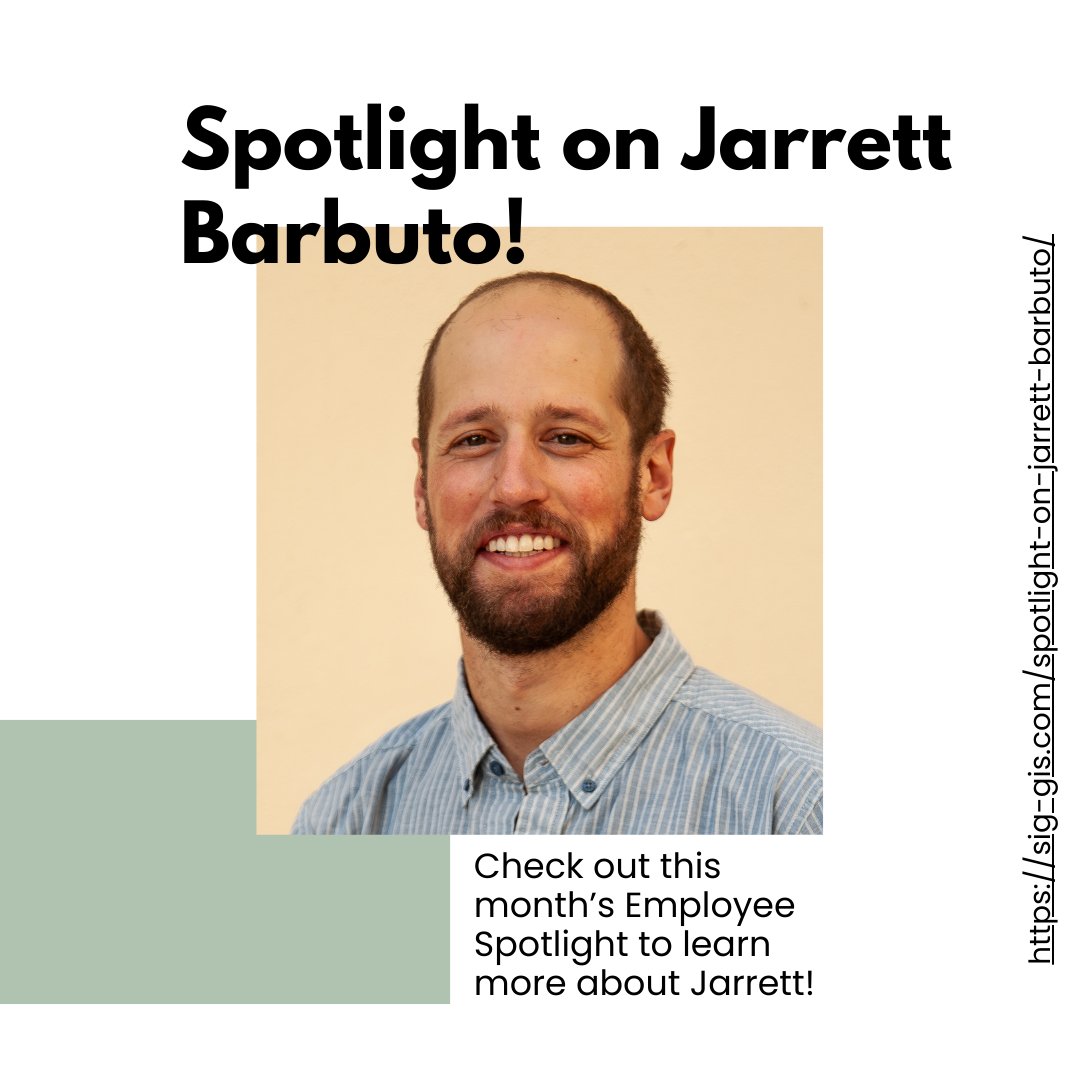 💡Spotlight on Jarrett Barbuto! Jarrett's a Geospatial Analyst and FAA Certified #UAS Pilot. Outside of work, he's a thrill-seeker who loves snowboarding and mountain biking. Check out the latest SIG Spotlight: sig-gis.com/spotlight-on-j… #EmployeeSpotlight #GeospatialAnalysis🚀