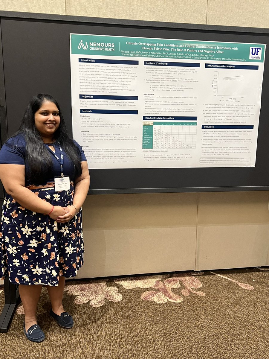 Emily Bartley (@ej_bartley) on Twitter photo Come and check out <a href="/Dr_Shreela/">Shreela Palit, PhD</a>’s poster on the role of positive affect and COPCs in pelvic pain. Happening now - poster 3. #USASP2024 Come and check out <a href="/Dr_Shreela/">Shreela Palit, PhD</a>’s poster on the role of positive affect and COPCs in pelvic pain. Happening now - poster 3. #USASP2024