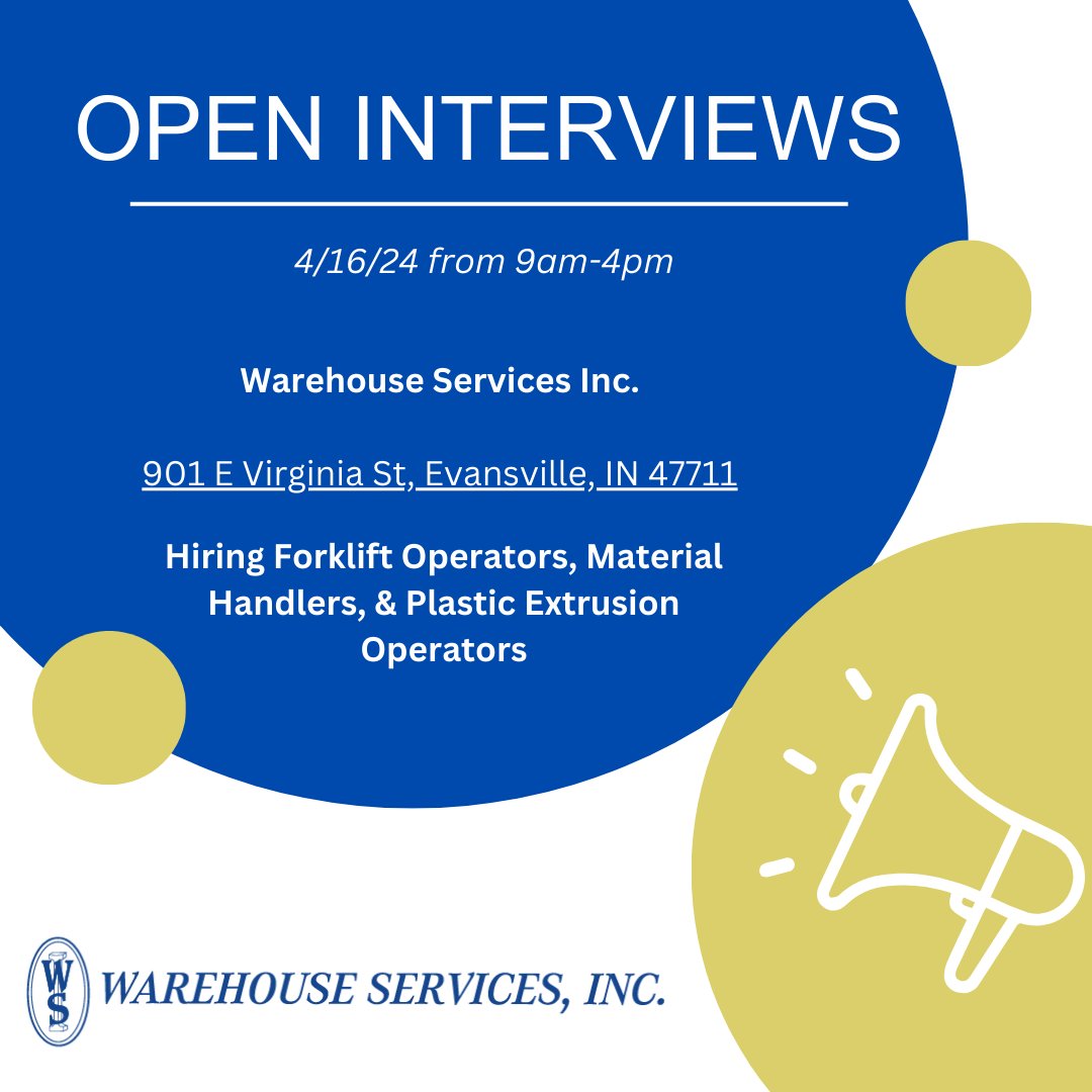 We are holding open interviews tomorrow 4/16/2024.
Join us and kickstart your career path.
#hiring #openinterview #Evansville