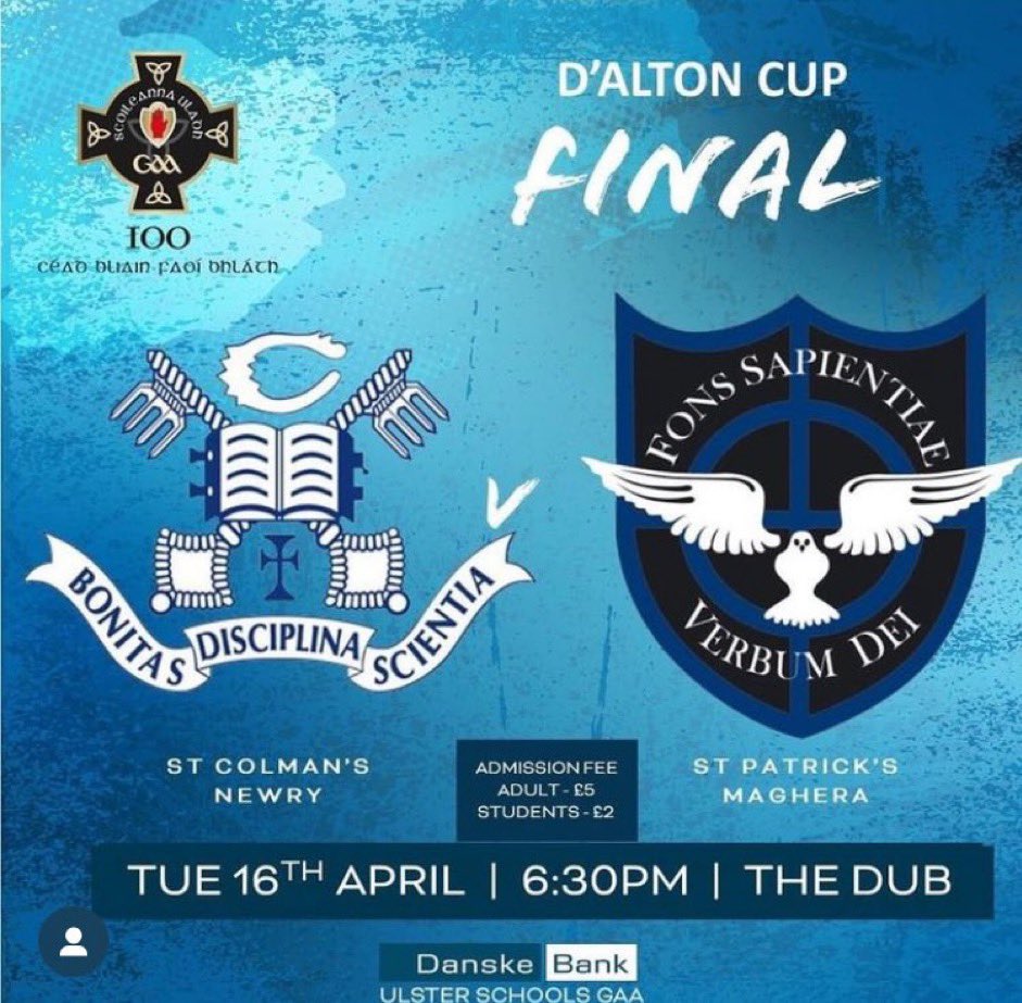 Best wishes to Bellaghy men Fearghal McLarnon, Aodhan Scullion, Adam Mullholland, Ruairi Hull, Charlie Rocks & all involved with @StPatsMaghera tomorrow in their D’Alton Cup Final! 🏐