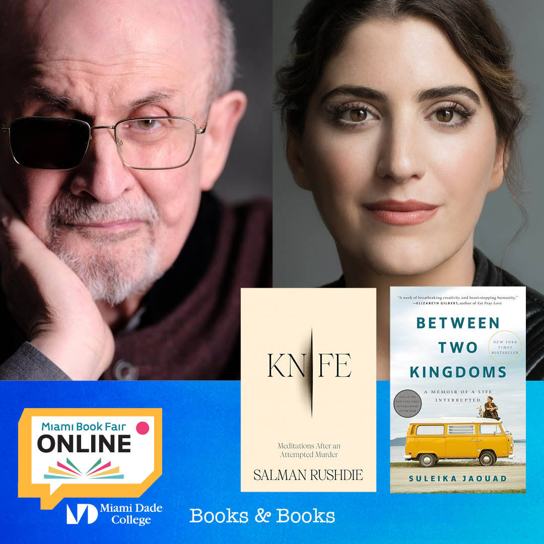 Join Salman Rushdie for a captivating discussion on his memoir 'Knife: Meditations After an Attempted Murder,' with Suleika Jaouad. Register by March 25 to submit your questions. bit.ly/4aydb3q 🗓️ April 16 ⏰ 9:00 pm ET 📍 Vimeo broadcast
