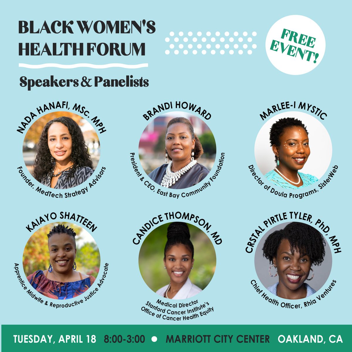 Don't miss @jeweldlegacy's keynote speaker, Dr. Amanda P. Williams, at the Black Women's Health Forum! Join for insights from top experts like Dr. Williams, representing institutions like Stanford and Harvard. Register now: registration.socio.events/e/blackwomensh… #BWHF2024 #HealthEquity