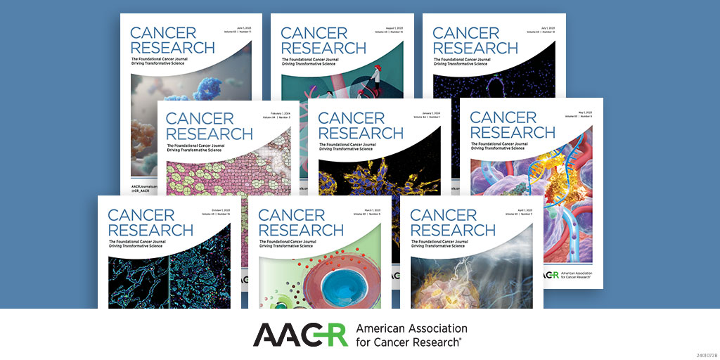 There’s still time to vote for your favorite 2023 Cancer Research cover. Help us recognize the Journal’s best art of the year and vote now! bit.ly/3Ug5itE