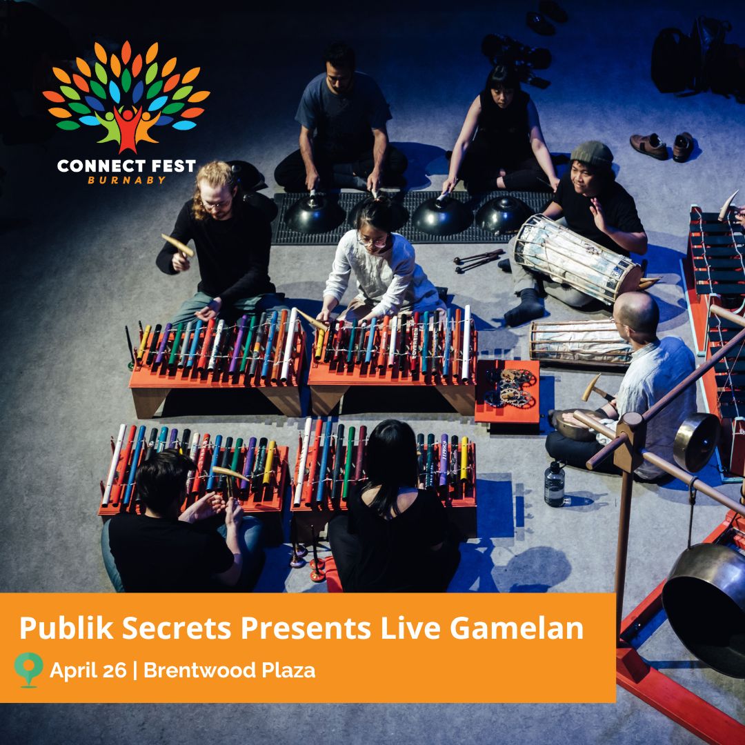 connectfestbby's tweet photo. Publik Secrets Presents Live Gamelan @ Brentwood Plaza. Listen and explore two Balinese Gamelan projects in the vibrant and busy Brentwood Plaza.
https://t.co/EDKLs7zAG0 #connectfestburnaby2024 #SFU #C4C #Community4Community @cityofburnaby
@sfucentral https://t.co/qLmEMVlIhL