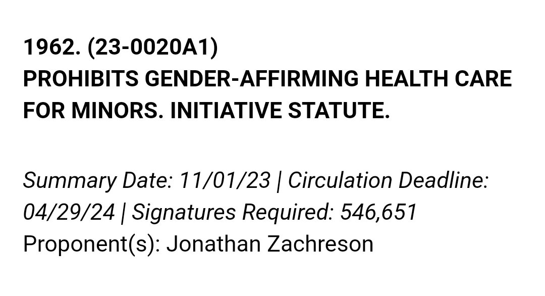 The state lists the circulation deadline of April 29 - not May 28 as in the article below - for Jonathan Zachreson's 3 ballot initiatives targeting transgender children. Zachreson quoted as saying they have over 25%, while Bill Essayli said they were over 50% back on April 1. 🤔