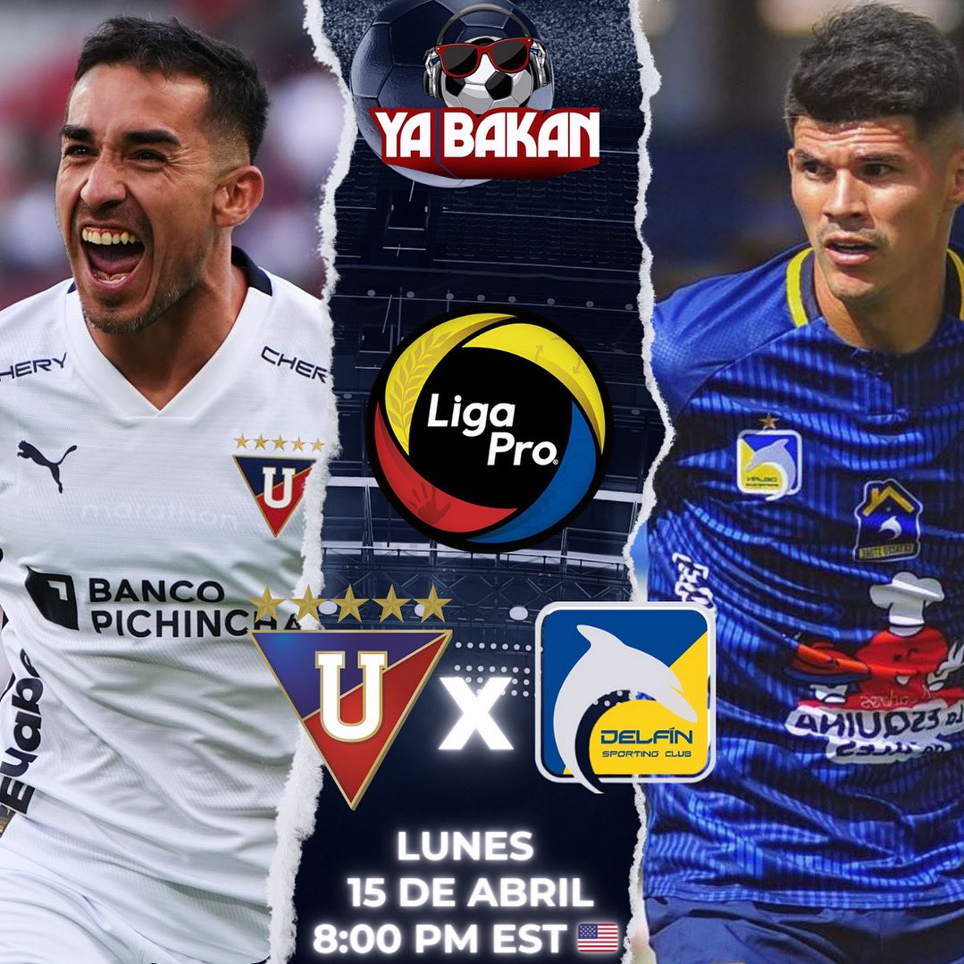 Yabakan_'s tweet photo. HOY ‼️LIGAPRO ECUADOR ⚽️🇪🇨

Liga De Quito 🆚 Delfin 
🏟️ Estadio Rodrigo Paz 
⌚️8:00 PM EST🇺🇸 (7:00 PM🇪🇨)

#futbolecuatoriano #ligaproec #ligaproecuador #ecuador #ecuabet #ecuador🇪🇨 #futbol #podcastfutbol #quito #ldu #ligadequito #delfin #manta https://t.co/X8yUe5P5pL