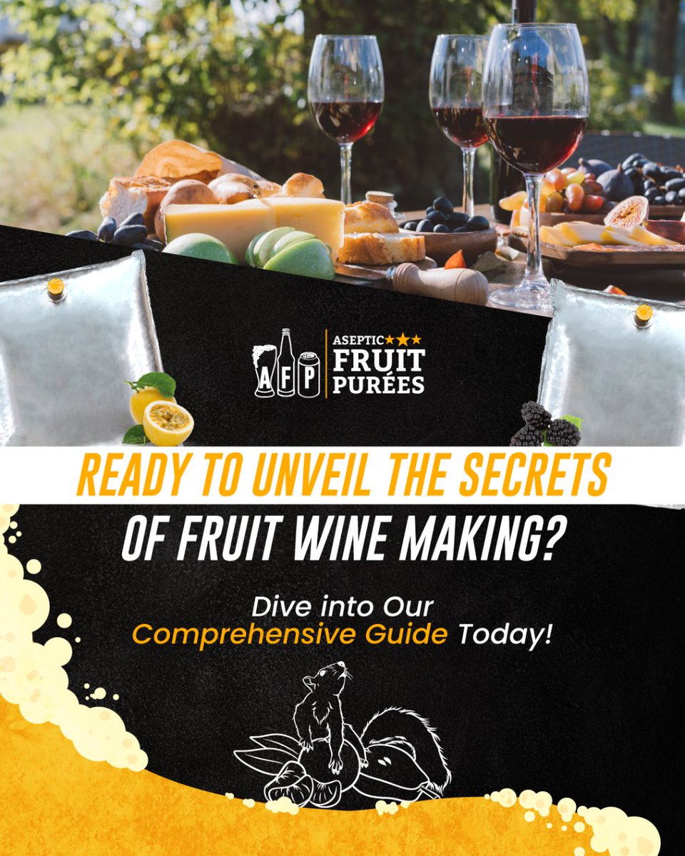 Advance Your Craft with AFP's Definitive Guide to Fruit Wine Making! 🌟
The time to act is now; immerse yourself in our guide and allow AFP to be your ally in innovation and achievement! asepticfruitpurees.com/blogs/news/you…

#craftbeer #beerlover #beerme #beerpics #beerfluencer #beergasm