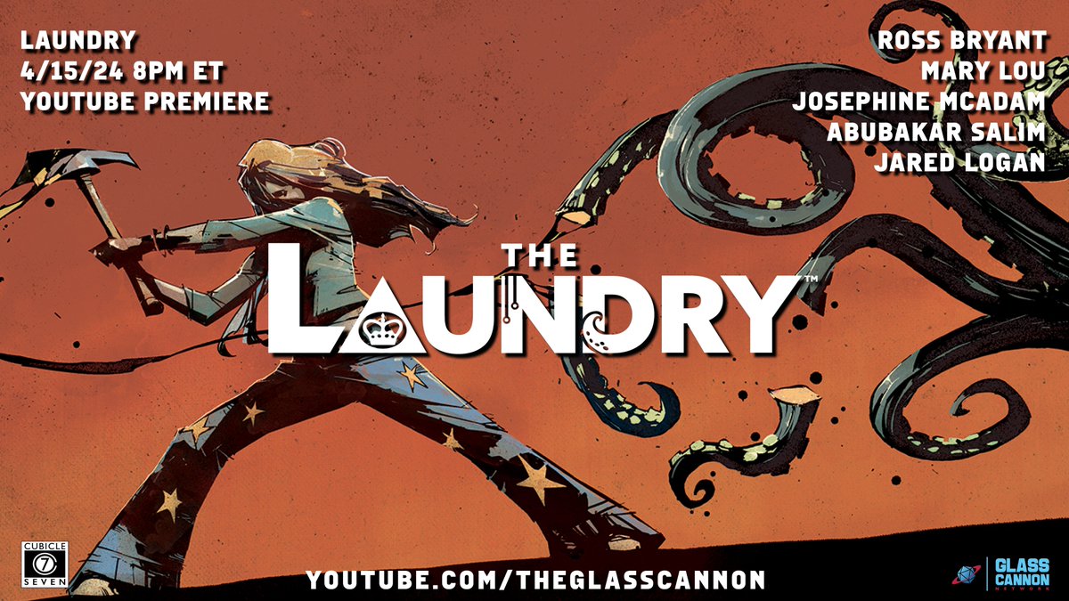 Tonight we get to share with you a special sneak peek at @cubicle7 's upcoming TTRPG, The Laundry! Prepare for an evening full of thrills, chills, and filling things out in triplicate! Friends of the Pod: The Laundry airs TONIGHT at 8PM ET on YouTube. youtu.be/qCMy2Zn5uBI