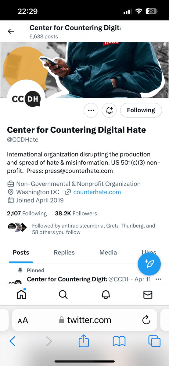 The absolute irony that Ms Riley is an Ambassador for @CCDHate - an organisation that works to disrupt the production and spread of hate and misinformation online. The dissonance is profound