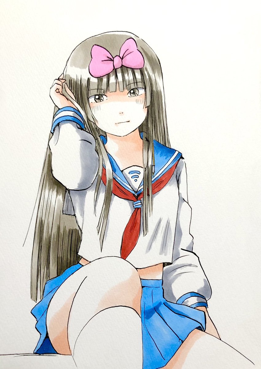 「#これを見た人はセーラー服をTLに放流しよう 」|まるも☆『きゃぴ』Kindle版発売中！のイラスト
