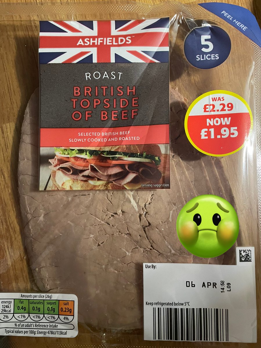 Boring post but <a href="/AldiUK/">Aldi Stores UK</a> I got this on Sunday…obviously didn’t check the date but how is this still on the shelves 8 days out of date 😬😬😬 no sandwich for me tomorrow 😂