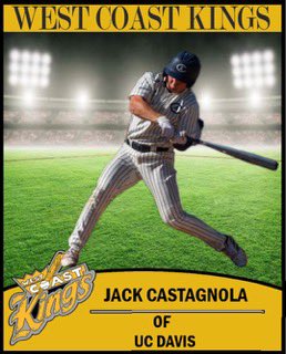 West_CoastKings's tweet image. 👏🏽👏🏽Put your hands together for Jack Castagnola 👏🏽👏🏽 The current OF from the Aggies look to make a huge impact this summer. 👑⚾️🔥✍️ @ucdavisbaseball @BACLBaseball @CAGEYkings