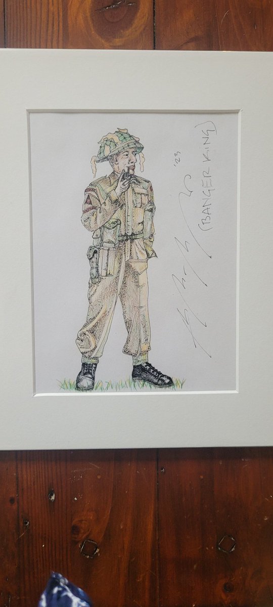 I finally got Banger  out, finished him, and had him mounted after a bit of husband nagging 😉 Looking forward to we have ways fest 24 <a href="/ShedruP10/">BANGER</a> <a href="/WeHaveWaysPod/">WW2 Pod: We Have Ways of Making You Talk</a> <a href="/almurray/">Al Murray 🇺🇦</a> <a href="/James1940/">James Holland</a> <a href="/Sgt_Cop/">James Harrison</a>