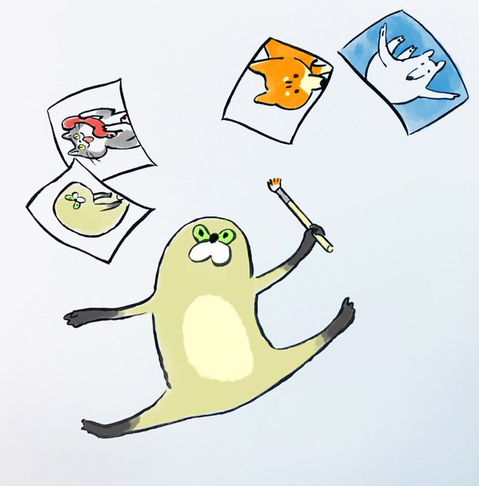 今日もたくさん絵を描かねば 