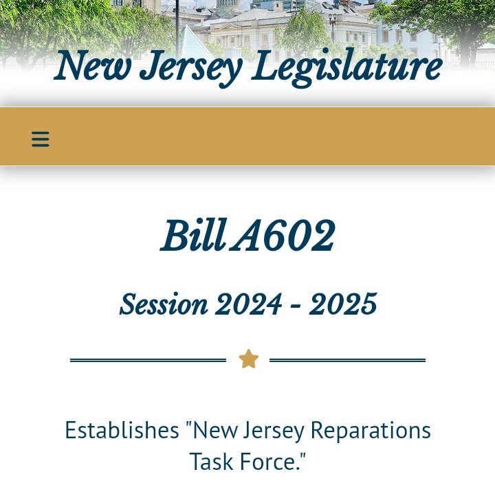 Did you see bill A602? Creates a reparations task force sponsored by 14 DEMS!!! Wonder if my 3 ancestors that died in the civil war will allow me to apply? Nope, this is to drum up votes people, nothing more. Absolutely nothing good will come of this, and will only cause divide,…