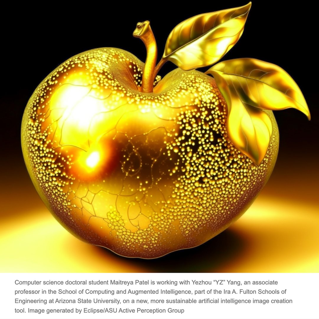 gameschoolasu's tweet image. 🚀 Did you know that every day, users create over 34 million mind-blowing images using AI tools like #Midjourney and #DALLE2? 😱

Learn about the team working to make a more energy efficient image-generation model.

news.asu.edu/20240412-scien… 

#AIArt #Innovation #Research