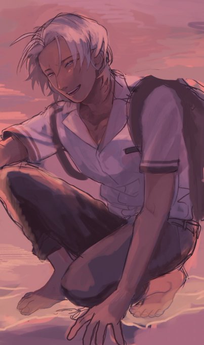久しぶりに絵を描きたくてここまで描いて飽きたサエテル 