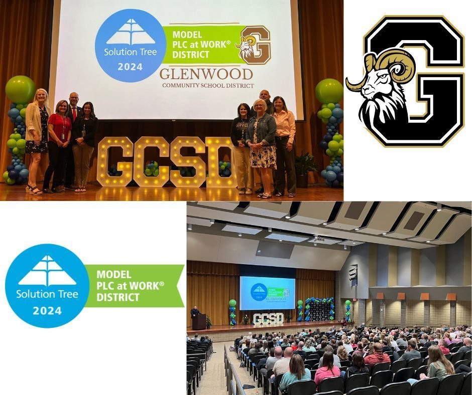 🎉📚 Glenwood Community School District is honored as a Model Professional Learning Community at Work by Solution Tree 🌟 Proud to share our success and empower educators worldwide! 🏆 #PLCRecognition #StudentAchievement #EducationExcellence 💡