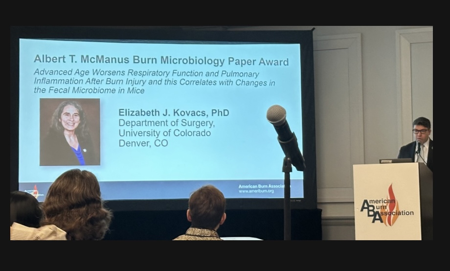 What a fantastic conference and representation at @Ameriburn from The University of Colorado. Huge congratulations to Dr.Liz Kovacs on her paper award - leading the charge for excellent discovery and collaboration! @kovacs_liz @CUDeptSurg #ImproveEveryLife