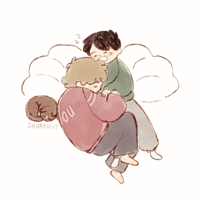 they nap together (for warmth ofc)