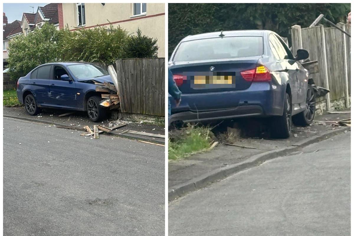 Video: BMW driver flees after ploughing into Doncaster garden 'at 80mph' doncasterfreepress.co.uk/news/video-bmw…