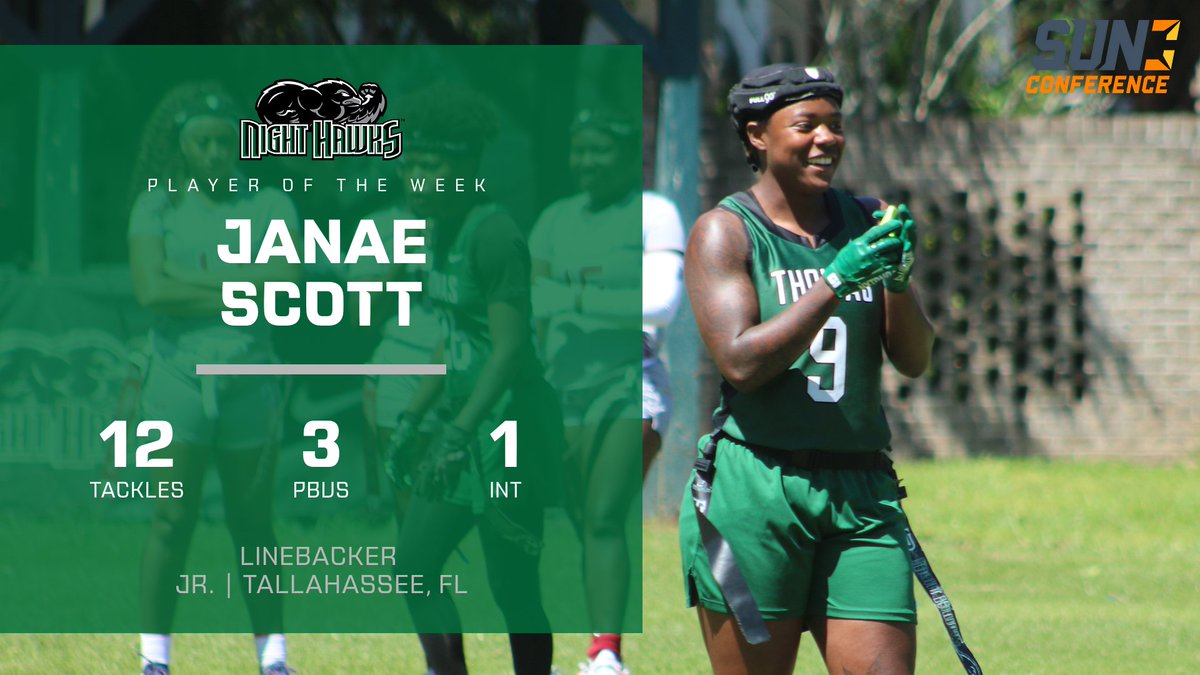 For the 3rd consecutive week, a @NightHawksWFlag player brings home @SunConference weekly honors. Congratulations, Janae Scott. shorturl.at/mKQ08