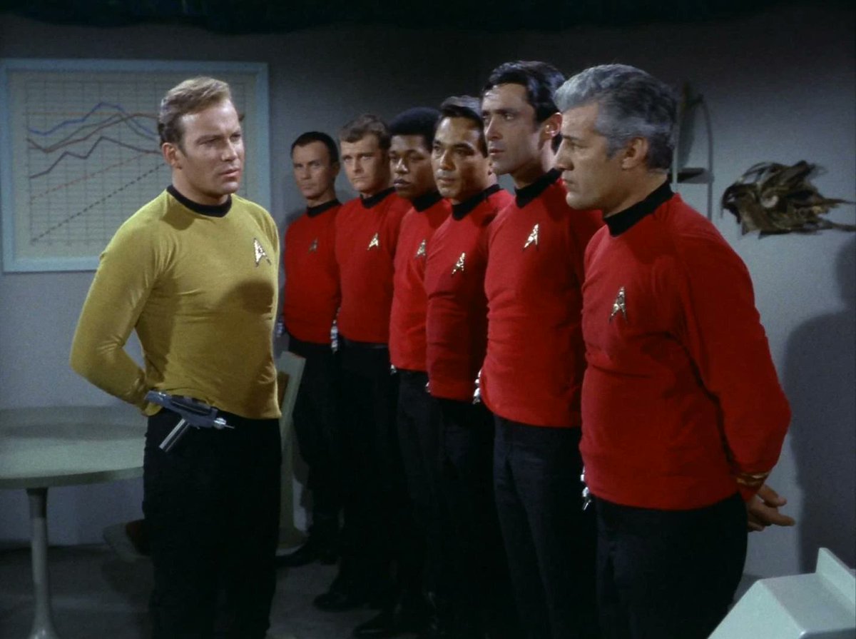 Kirk 'I see 6 fine men here who are perfect for this mission' #startrek #startrektos #cast #scifi #tvseries #quotes #fun #humor #williamshatner