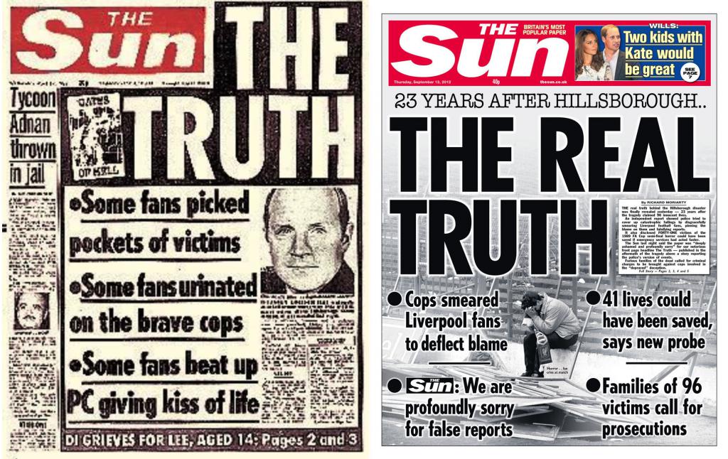 #OtD 15 Apr 1989 the Hillsborough disaster took place during an FA Cup semi-final between Liverpool and Nottingham Forest resulting in 96 dead and over 700 injured. Though caused by police negligence, police and the press blamed Liverpool fans stories.workingclasshistory.com/article/8641/h…