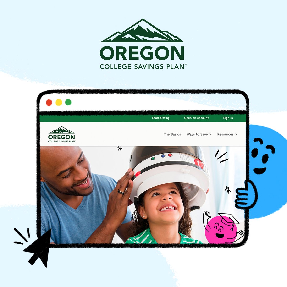 EmbarkSavings's tweet photo. The Oregon College Saving Plan’s new website is online at last! It’s easier than ever to learn how you can save for your kid’s education, from trade school to grad school and everything in between. Check it out at https://t.co/K56ffqMG5O. 

#OregonCollegeSavingsPlan #529Plan https://t.co/30iYHFiUmj