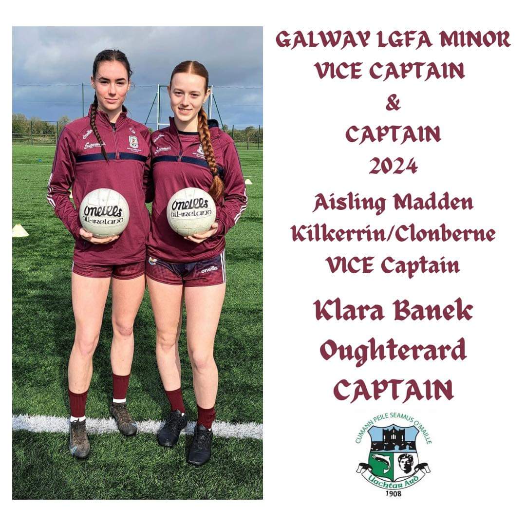 Congratulations to our own Klara Banek on her selection as Captain of the @GalwayLgfa LGFA Minor team. Best of luck to the entire Squad and Management for 2024 @KilClonGAA/Clonberne