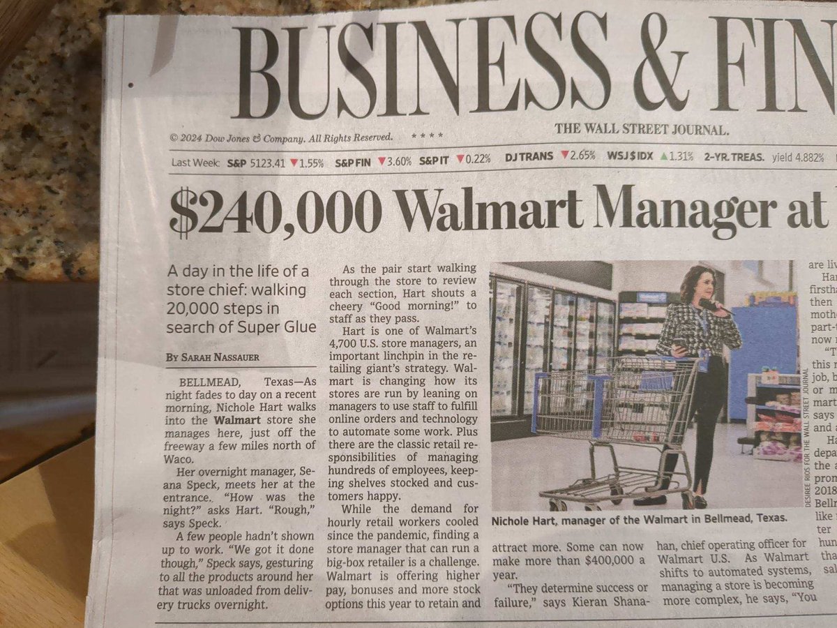 My kid noticed a subject-verb disagreement this morning on front page of WSJ Business section. Editor-in-training